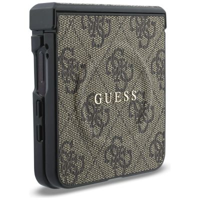 7. Guess 4G Classic MagSafe Hülle für Samsung Galaxy Z Flip 8 - Braun