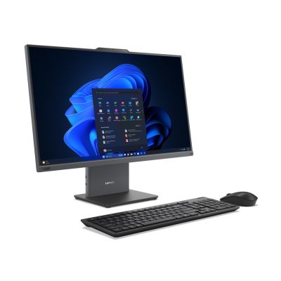 3. Lenovo ThinkCentre NEO 50a G5 AIO Core 5 210H 27" FHD Touch IPS 300 Nits AG 16 GB DDR5 5200 SSD512 Intel Grafik W11Pro Luna Grau 3 Jahre Vor-Ort-Service