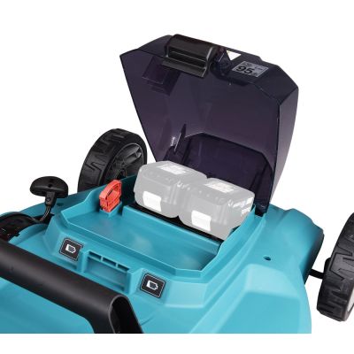17. Makita DLM481Z Akku-Rasenmäher (Schiebemäher) in Schwarz, Blau und Metallic