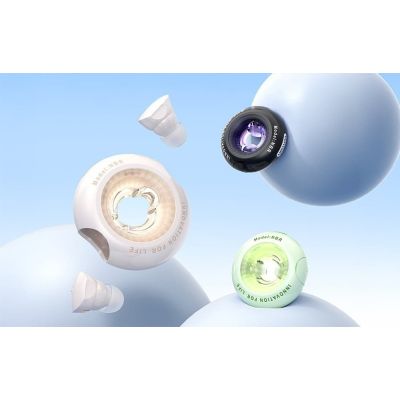 3. Vention Donut-förmige kabellose In-Ear-Kopfhörer mit Bluetooth 5.3, IPX4, Schwarz