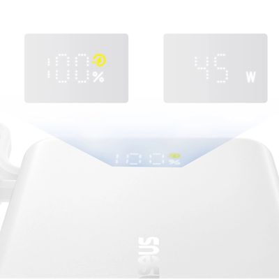10. Baseus PicoGo 10000mAh 45W Powerbank mit integriertem Kabel und Display - Weiß