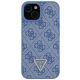 4. Guess GUHCP15SP4TDSCPB iPhone 15 6,1" blau/blaues Hardcase Crossbody 4G Metalllogo