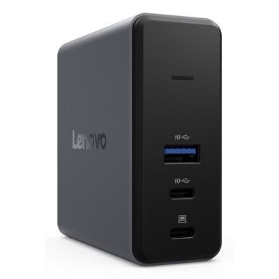 2. Lenovo X9 Ladestation mit GaN-Anbindung, kabelgebunden, USB 3.2 Gen 2 (3.1 Gen 2), Typ-C, Grau