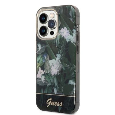 3. Guess Jungle Collection Hülle für iPhone 14 Pro Max – grün