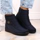15. News W EVE437B marineblaue Schneestiefel mit Keilabsatz