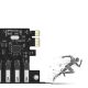 12. USB-3.0-PCI-E-Erweiterungskarte mit 7 Anschlüssen für Desktop-Gehäuse