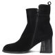 3. Schwarze Damen-Lederstiefeletten mit Absatz Filippo DBT8191