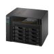 6. NAS Asustor AS6808T; Tower; 8x (3,5" SATA HDD/ 2,5" SSD); AMD Ryzen Embedded V3C14; 16 GB ECC DDR5 SODIMM (max. 64 GB), 2x 10GbE, 2x 5GbE, 4x M.2 2280 NVMe PCIe 4.0, 2x USB 4.0, 2x USB 3.2 Gen, 1x optionale 10GbE-Karte