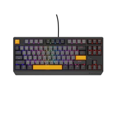 23. GENESIS Thor 230 TKL Gaming-Tastatur USB + RF Wireless + Bluetooth QWERTY Schwarz, Grau, Orange