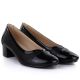 3. Schwarze, durchbrochene Lackleder-Pumps für Damen, Vinceza 58631