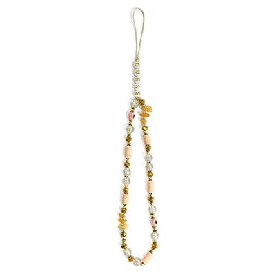 2. Guess Anhänger GUSTBOHP Phone Strap braun/braune Perlen Böhmen