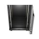 12. LANBERG Standschrank 19" 24U 600x600 Schwarze Glastür LCD (Flatpack) V2