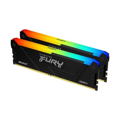 KINGSTON DDR4 32 GB 3200 MT/s CL16 DIMM (2er-Kit) 1Gx8 FURY Beast RGB