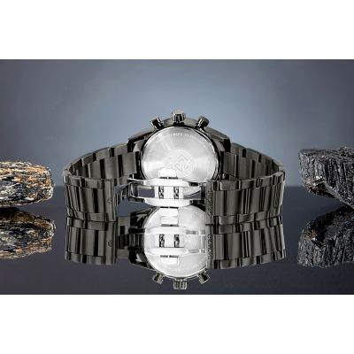 7. Giewont Herrenuhr Chronograph Saphir Schwarz GW9140-B2