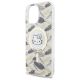 6. Hello Kitty IML MagSafe Hülle mit goldenen Blättern für iPhone 16 Pro Max – Weiß
