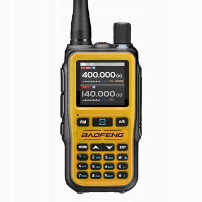 Baofeng UV-5R EU MINI USB-C Bluetooth VHF UHF Flugfunkgerät Orange (15cm Antenne)