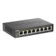 2. D-Link DGS-1008P/E Netzwerkkabel, unmanaged L2 PoE-Unterstützung, Schwarz