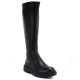 Schwarze, gefütterte Damenstiefel, Sergio Leone KZ-02
