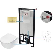 6-in-1 Unterputz-WC-Set