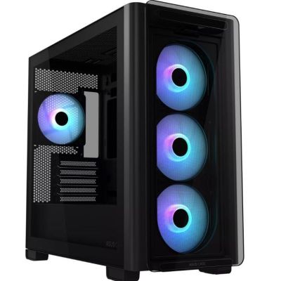 25. ASUS A23 Plus ARGB schwarzes Gehäuse