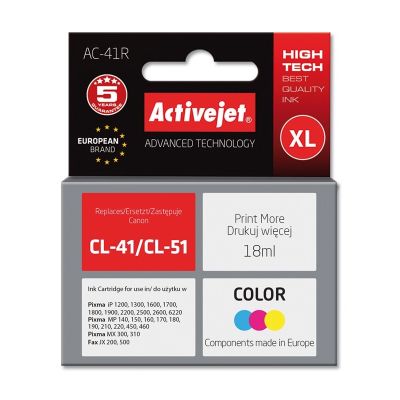 Activejet AC-41R Tinte (Ersatz für Canon CL-41; Premium; 18 ml; Farbe)