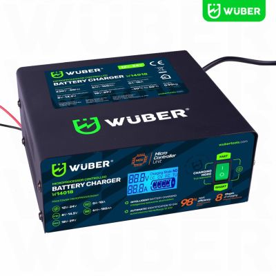 6. Mikroprozessorgesteuertes Autobatterieladegerät 10A 6-150 Ah 2-24 V W14018 WUBER