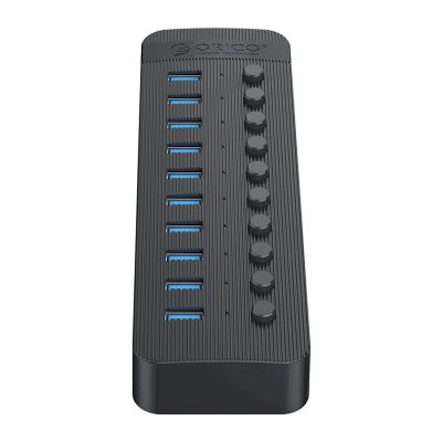 3. Orico CT2U3-10AB 10x USB-A 3.0 Hub mit Schaltern – Schwarz