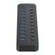 3. Orico CT2U3-10AB 10x USB-A 3.0 Hub mit Schaltern – Schwarz