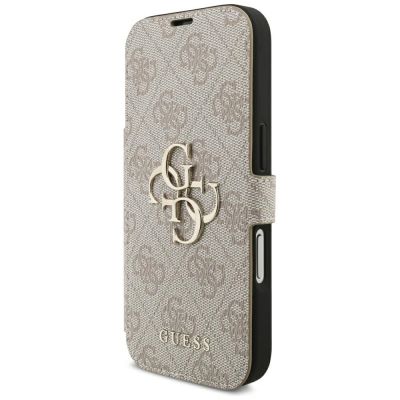 2. Guess Book 4G Metall-Logo-Hülle für iPhone 18 Pro / 17 Pro – Pink