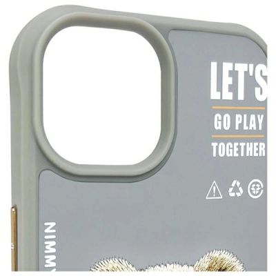 8. Nimmy Cool&Cute 2.0 Bear Case für iPhone 15 - Grau