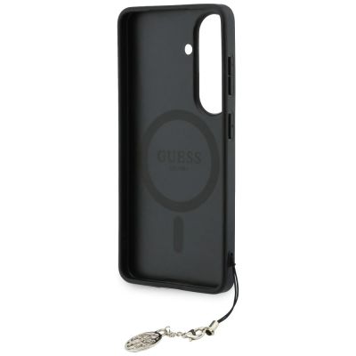 6. Guess 4G Classic Logo Charm MagSafe Hülle für Samsung Galaxy S26 - Schwarz