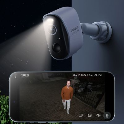 9. Baseus Security N1 2K Outdoor-Kameraset (3 Kameras + Basisstation) – Weiß