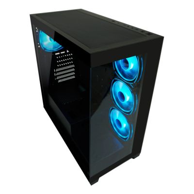 5. LC-Power LC-715B-ON Midi-Tower-Computer-Sicherheitshalterungen Schwarz