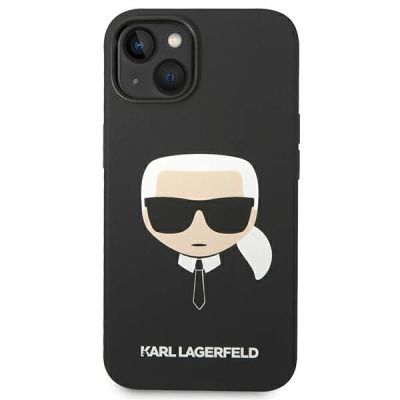 3. Karl Lagerfeld KLHCP14MSLKHBK iPhone 14 Plus 6.7" Hardcase schwarz / schwarzes Silikon Karl`s Head