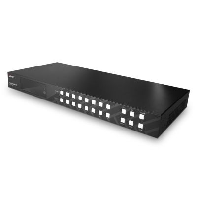 6. Lindy 38334 Matrix-Switcher AV-Matrix-Switcher mit integriertem Display, 43 W