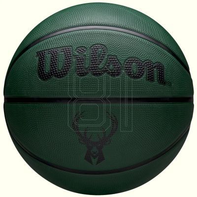 Wilson NBA Team Tribute Solid Milwaukee Bucks Ball WZ4025417XB Basketball Ball