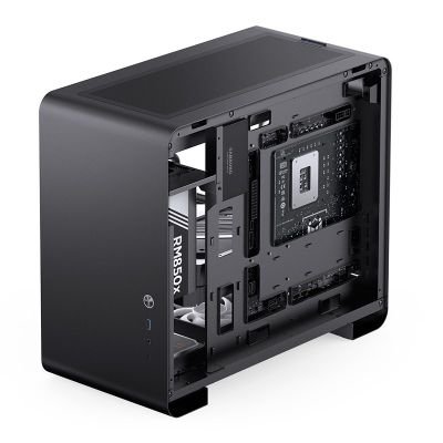 12. Jonsbo U4 Mini Mesh Micro-ATX Gehäuse - Schwarz