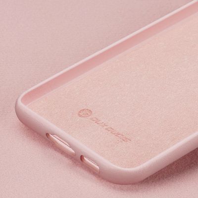 9. Dux Ducis Grit Hülle für Samsung Galaxy S23+ elegante Hülle aus Kunstleder rosa