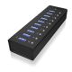 6. ICY BOX IB-AC6110 USB 3.2 Gen 1 (3.1 Gen 1) Typ-B 5000 Mbit/s Schwarz