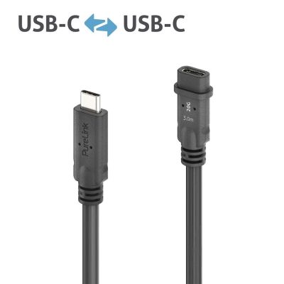 USB4 Gen2 USB-C Stecker/Buchse passives Verlängerungskabel 3 m