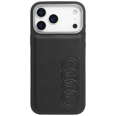 Audi TT MagSafe Kunstlederhülle für iPhone 17 Pro Max - Schwarz