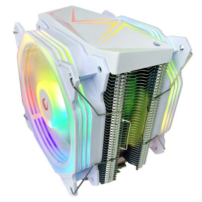 8. CPU-Kühler Rampage OCTAGONC60-WHITE LGA1700/AM5 1800RPM 2x 120mm ARGB PWM