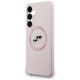 2. Karl Lagerfeld Silikonhülle mit Karl & Choupette-Motiv (MagSafe) für Samsung Galaxy S25 FE – Pink