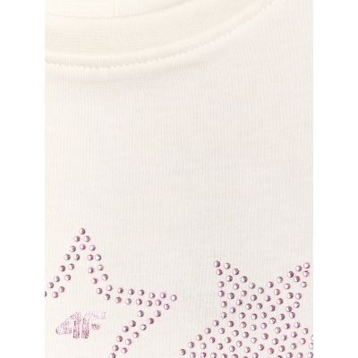 9. Mädchen-T-Shirt mit Aufdruck, regulär, Größe 4F 4FJRSS26TTSHF3455-11S