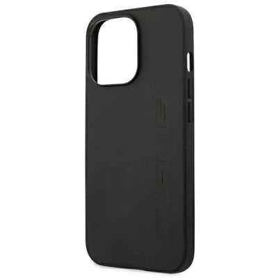 6. AMG AMHCP14XDOLBK iPhone 14 Pro Max 6,7 "schwarz / schwarz Hardcase Leder Hot Stamped