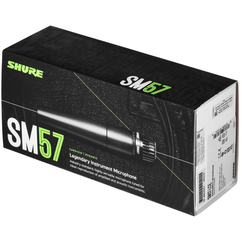 8. Shure SM57-LCE - Dynamisches Mikrofon mit Nierencharakteristik, Instrumenten- und Sprachaufnahmegerät.