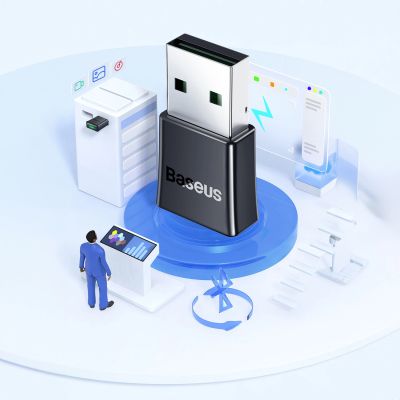 12. Baseus BA07 Bluetooth-USB-Adapter – Schwarz