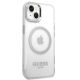 4. Guess GUHMP14MHTRMS iPhone 14 Plus 6,7" srebrny/silver hard case Metal Outline Magsafe