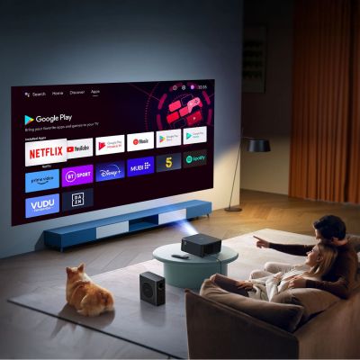 9. Yaber K2s Pro LCD FullHD 1080p Multimedia-Projektor mit JBL-Lautsprechern und Subwoofer - Schwarz