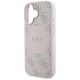 6. Guess 4G Circle Classic Logo MagSafe iPhone 16 Hülle - Rosa